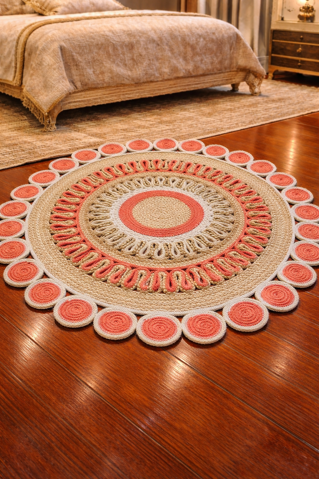 Homemade Jute Floormat Size 24"