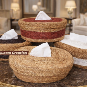 Tissue Box cover made with Sea grass (Huglapata)