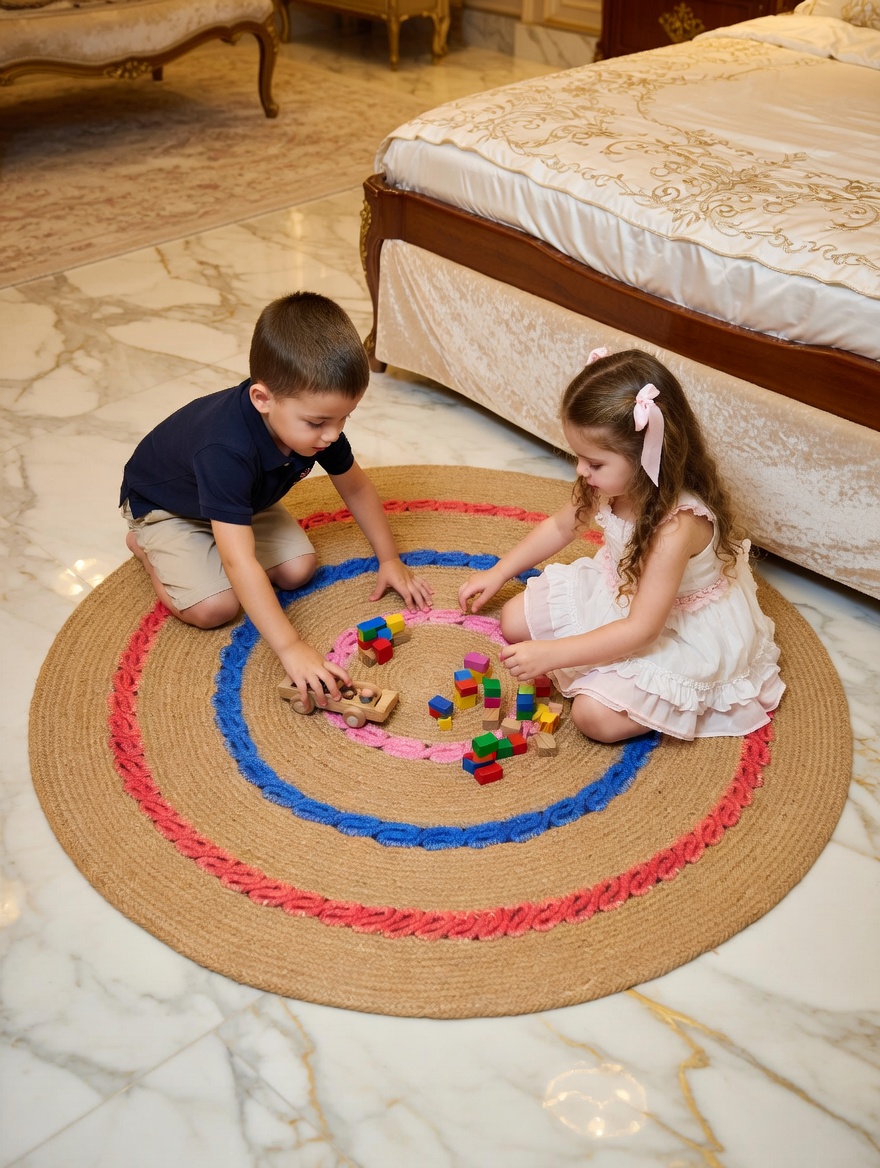 Handmade Jute Floormat . Size 24"