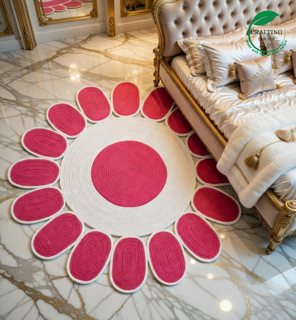 Handmade Jute Floormat . Size 24"