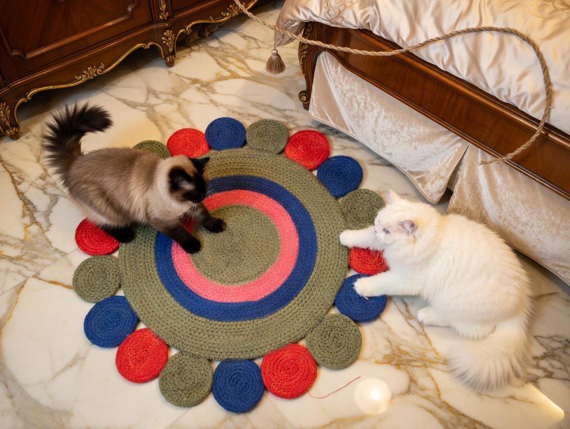 Handmade Jute Floormat . Size 24"