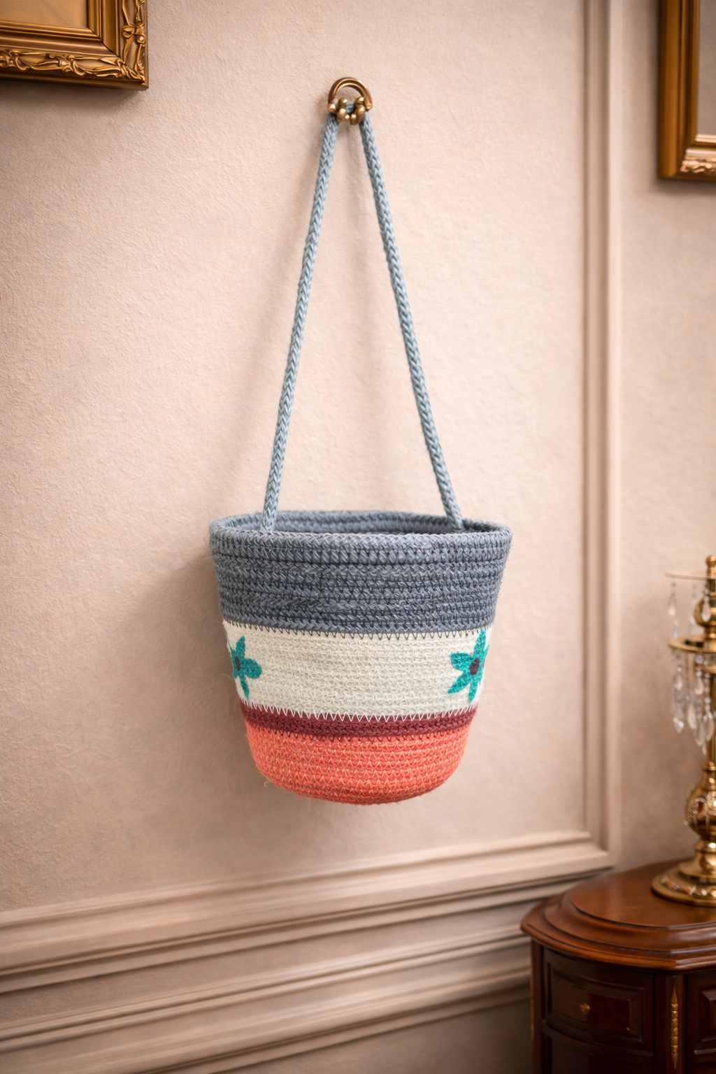 Jute Hanging Planter Basket