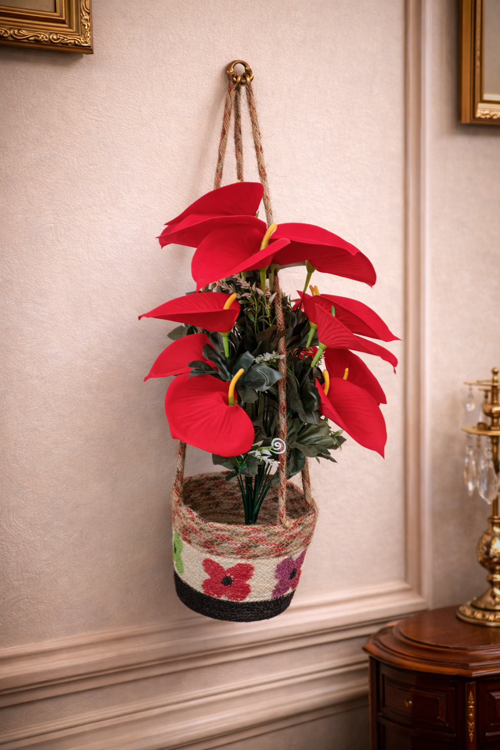 Jute Hanging Planter Basket