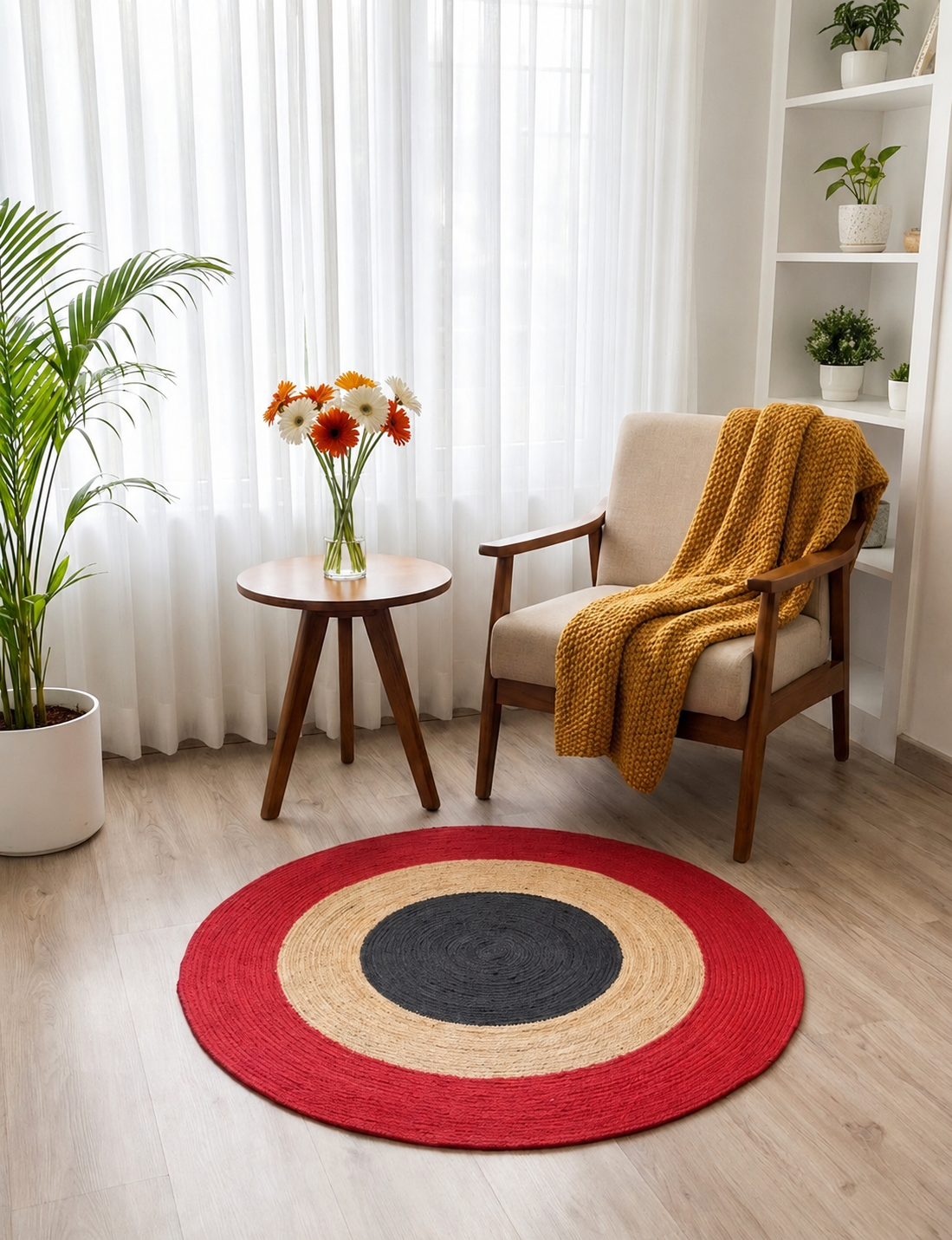 Homemade Jute Floormat Size 30"