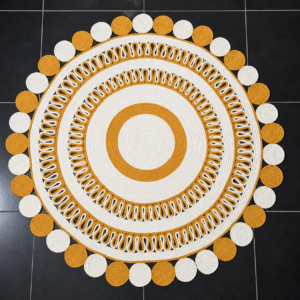 Homemade Jute Floormat Size 30"