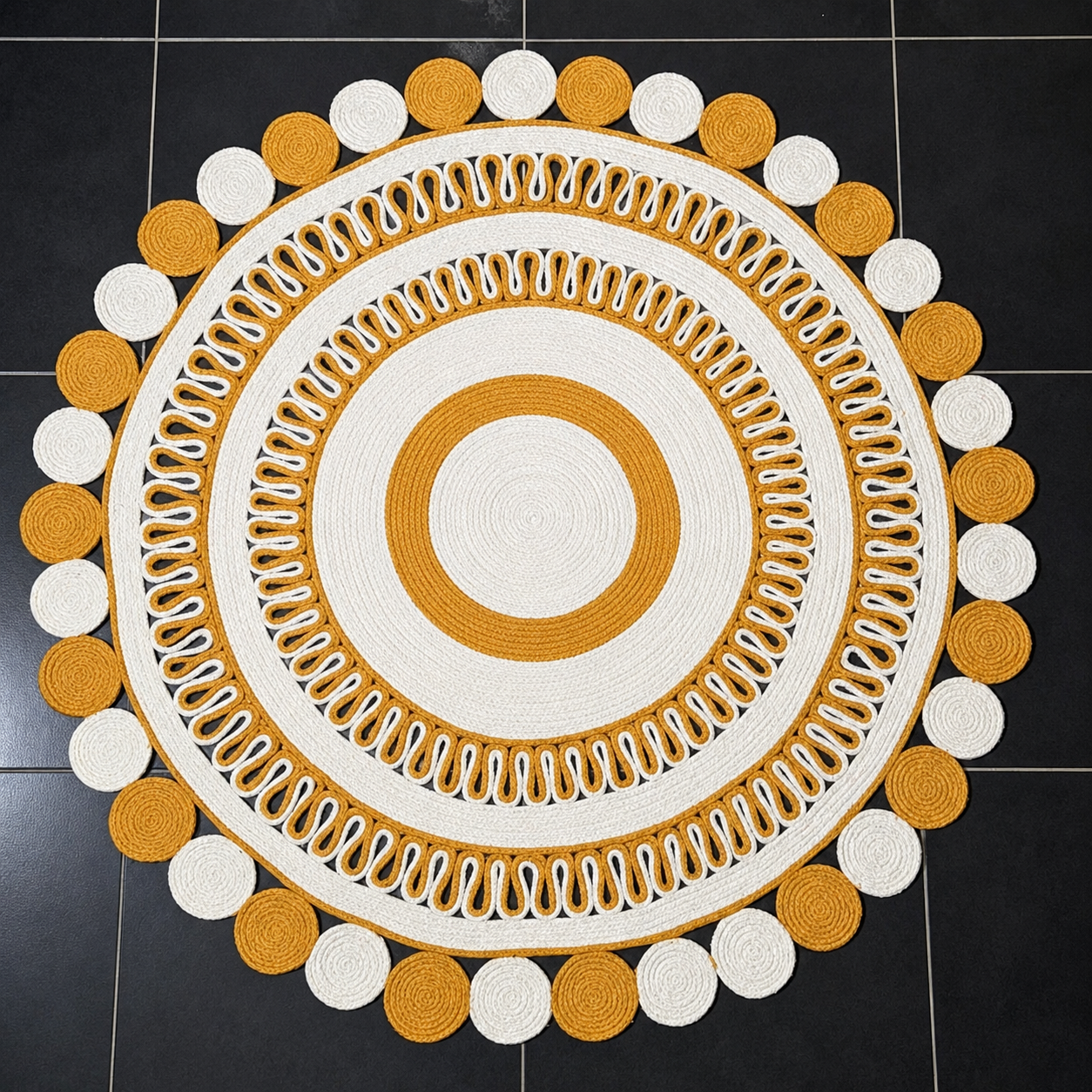 Homemade Jute Floormat Size 30"